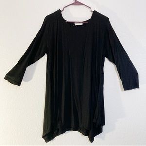 Larace Long Sleeve Black Top